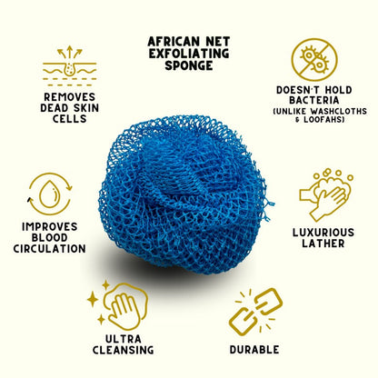 African Net Exfoliating Bath Sponge