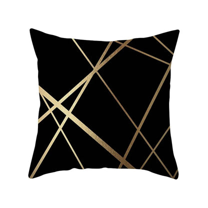 GoldenGlow Velvet Cushion Cover