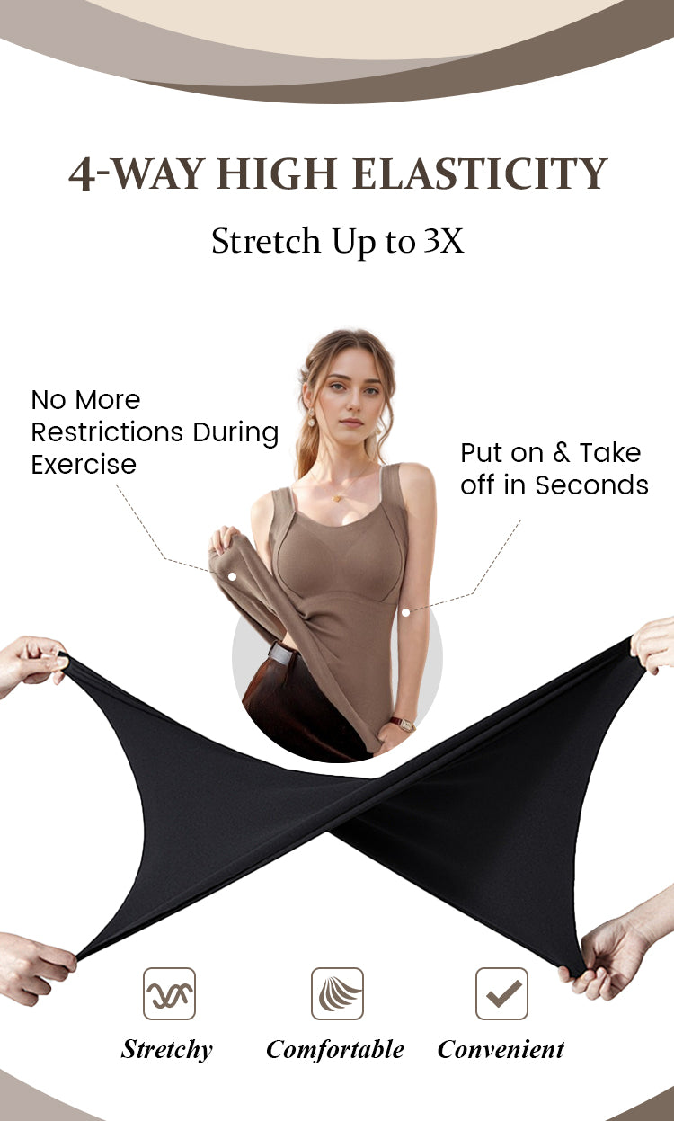 Thickened Warm Tank Top with Shelf Bra