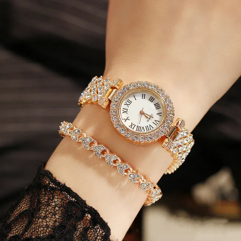 Elegance Timepiece & Bracelet Duo