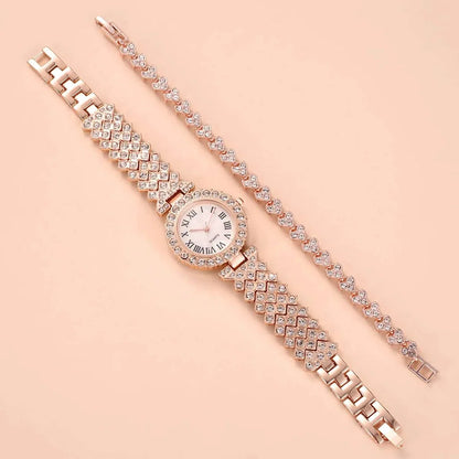 Elegance Timepiece & Bracelet Duo