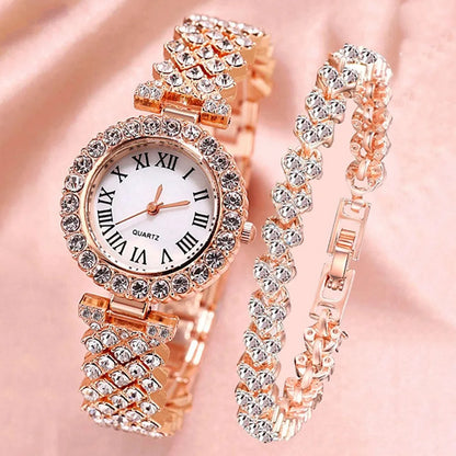 Elegance Timepiece & Bracelet Duo